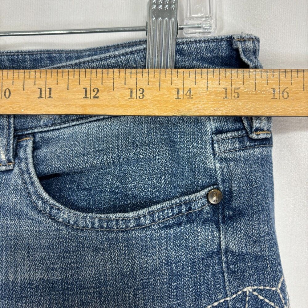 Pilcro & The Letterpress Hyphen Capri Jeans Size‎ 27 Upcycled Patchwork Festival - Picture 3 of 11